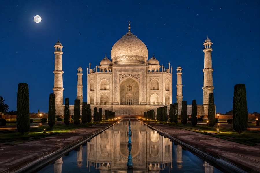 Taj Mahal Night View Experience  